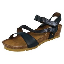 Donna F1R0714 Zeppa Tacco Caviglia Cinturino Sandali Estivi Da Down to Earth