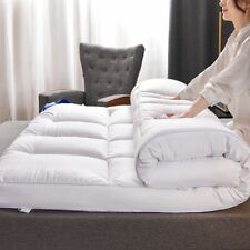 TOPPER MATERASSO qualità hotel 10 cm/4 pollici profondo scatola cucita spessa microfibra UK