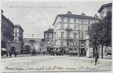 CARTOLINA MILANO PIAZZA CAVOUR TRAM STAZIONE FERROVIARIA PAESAGGISTICA C1