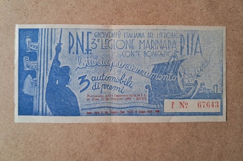 Biglietto lotteria pisa 3 - biglietto,