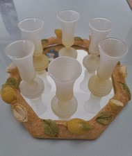 Servizio limoncello vassoio - limoncello,