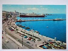 TRIESTE rive nave VULCANIA lloyd molo audace ship vecchia cartolina  