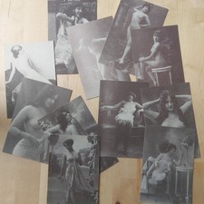 Lotto con 11 Cartoline Francesi Anni '30 Nudo Artistico Erotiche Non Viaggiate