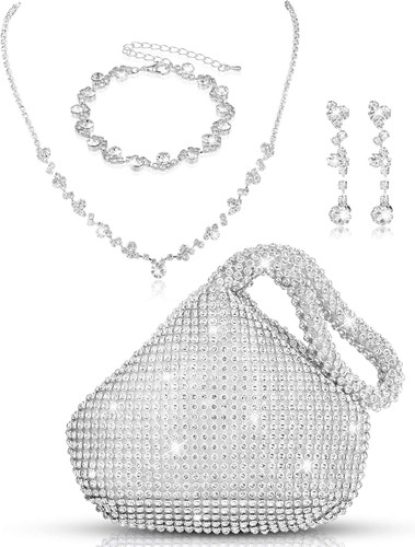 Pochette argento borsetta set