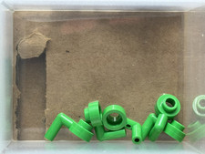 LEGO Parts - Bright Green Plate, Round 1 x 1 Bar Arm Down - No 3661 - QTY 5