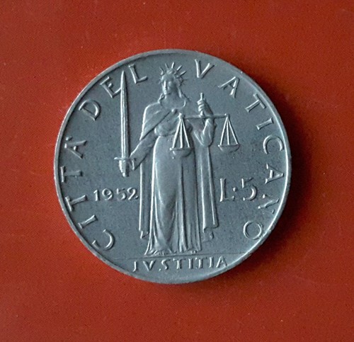 Lire 1952 vaticano rn019 - lire,