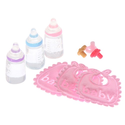 Set bavaglini ciuccio biberon
