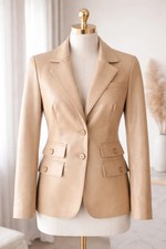 Giacca blazer donna vera pelle