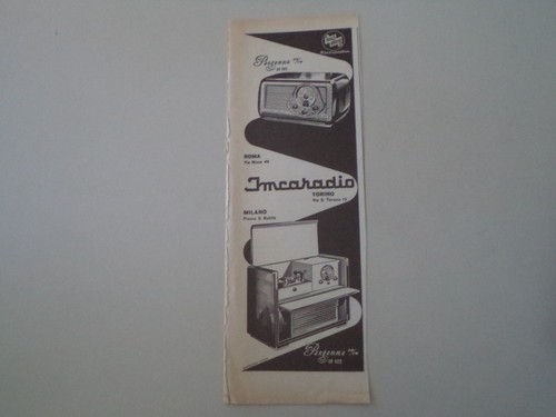 Advertising pubblicità 1954 - pubblicità,