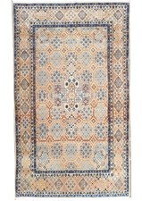 Tappeto Nain Tudeshk Antico persia kurk,fiori seta mis:280X170 cm