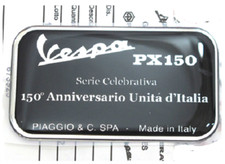M016  Adesivo targhetta celebrativa 150 ° Anniversario Unita d'ITALIA per VESPA