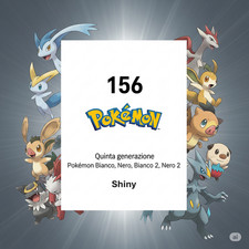 Pokedex Completo Shiny Quinta Gen 156 Pokemon Bianco Nero Bianco 2 Nero 2 Unima