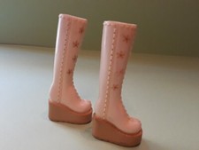 Winx Club Stivali Scarpe Beige BAMBOLA 32 CM. Rainbow VINTAGE Doll Shoes 