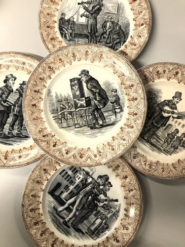 Lotto piatto parata ceramica - 5,