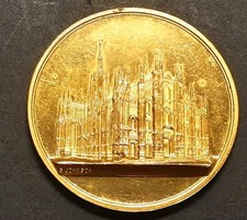 MEDAGLIA UNIONE ITALIANA CIECHI SEZ. PROVINCIALE MILANO 1984 DORATA S. JOHNSON