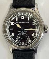 Vintage Girard Perregaux Sea Hawk Men's Mechanical Wristwatch Steel