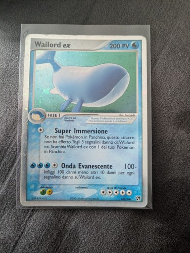Pokemon card wailord - card, ex