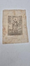 Stampa Religiosa Antica Calcografia Firmata - San Vito Martire  Fratelli Scafa