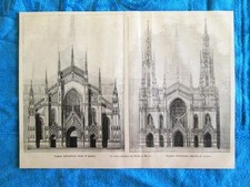 The new facade of the Duomo of