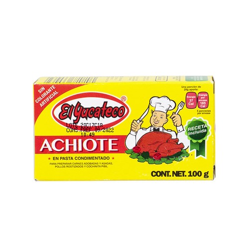 Yucateco achiote pasta - achiote, en