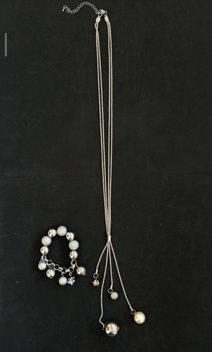 Parure collana lunga multifilo