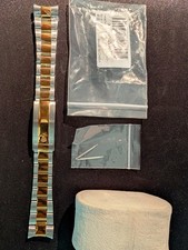 Bracciale in acciaio bicolore