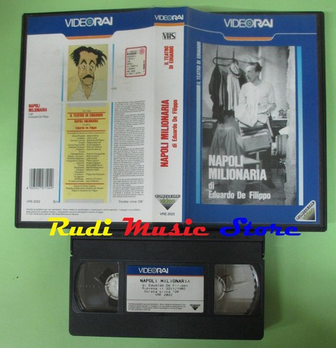 Vhs film napoli milionaria - vhs,