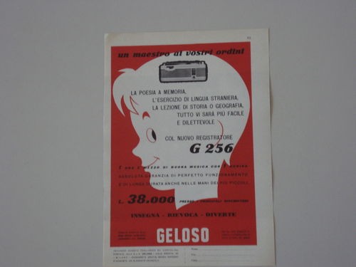 Advertising pubblicità 1960 - advertising,