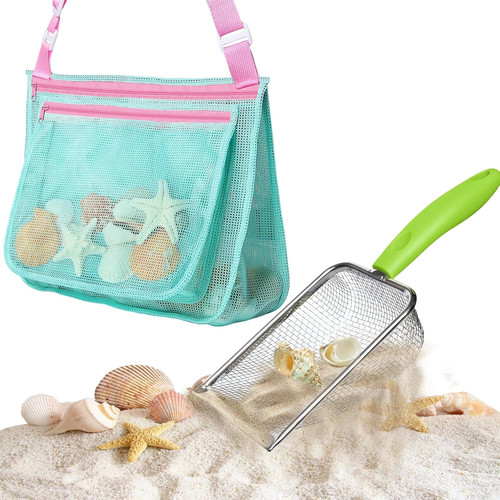 Pala rete spiaggia con - rete, da