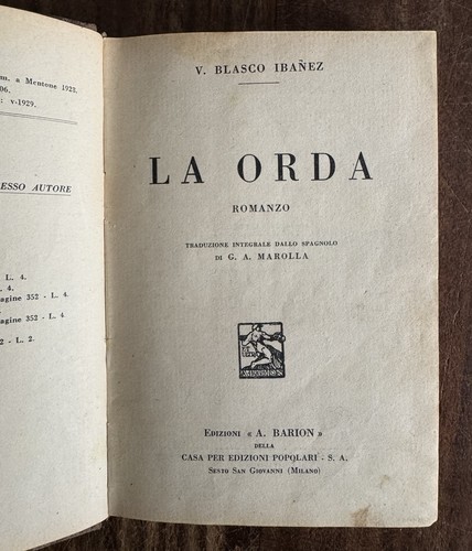 Blasco ibanez la orda - blasco,