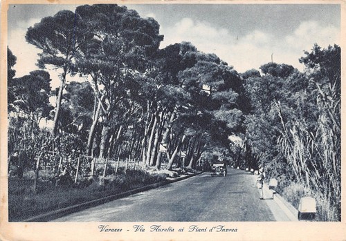 Cartolina varazze via - cartolina,