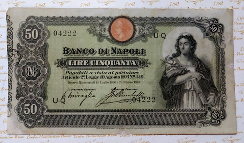Banco napoli lire - banco,