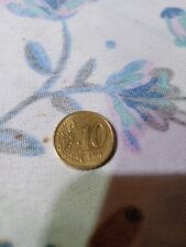 Moneta da 10 centesimi del 2002 molto rara da collezione come nuova.