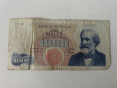 Baconota mille lire giuseppe - mille,