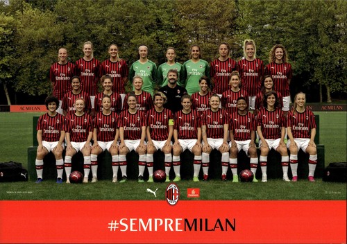 Cartolina squadra femminile - femminile, ac