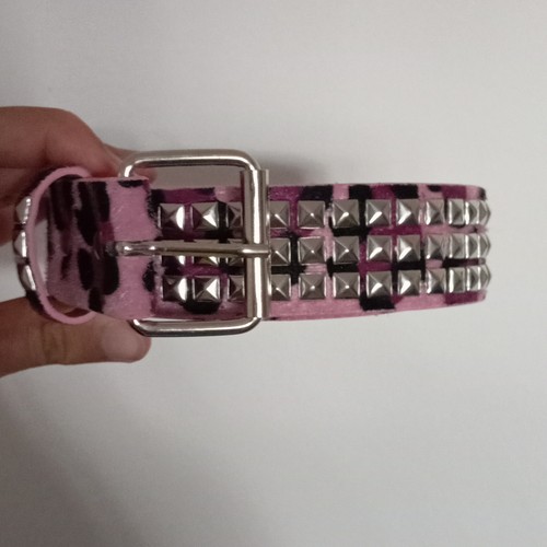 Cintura donna ecopelle rosa