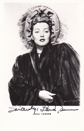 Lana turner autografo - lana,