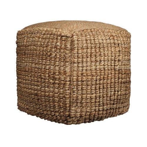 Natural jute blend cube - natural,
