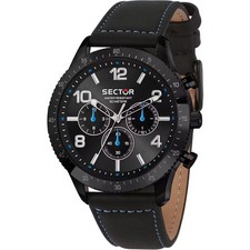 Orologio Uomo SECTOR 270 R3251578012 Multifunzione Pelle Nero