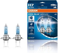 2X OSRAM H7 KIT LAMPADE AUTO 5000K LUCE BIANCA LOOK LED LAMPADINE FARI 12V