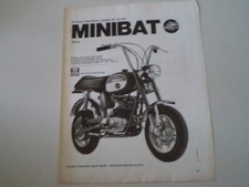 advertising Pubblicità 1972 GARELLI MINIBAT MINI BAT 50