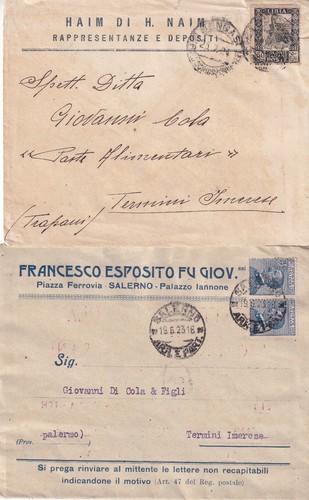 Regno sicilia 10 - -, buste