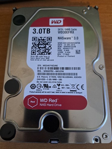 Western digital red wd30efrx - red,