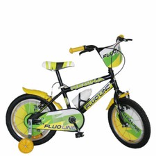 Bici bambino Regina Fluo Line 16" pollici Bicicletta per bambini con rotelle 