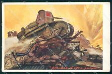 Militari Reggimento Carri Armati cartolina XF3698