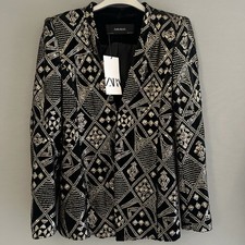 Blazer Zara nero velluto e