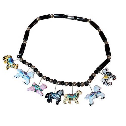 Collana vintage ceramica - vintage,