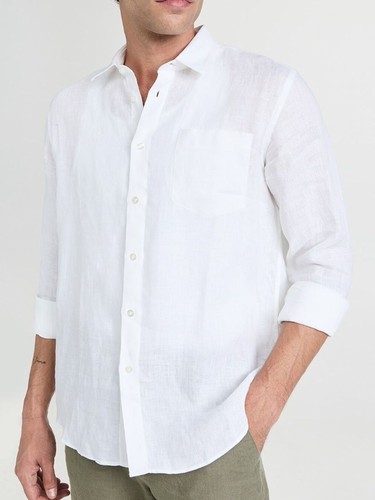 Camicia bianca con - , bottoni