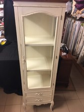 SCONTATO - VETRINA/MOBILETTO DECAPATO BIANCO "ANGELICA HOME & COUNTRY"
