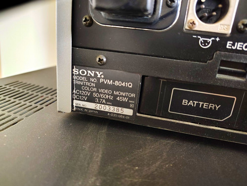 Sony pvm 8041q - sony, 8in